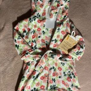 Floral Baby Hooded Bath Robe